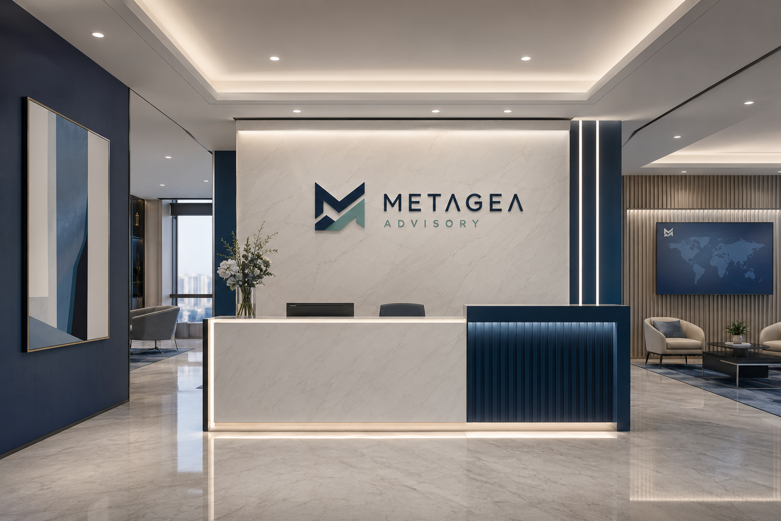 Metagea Advisory reception and office, Dubai